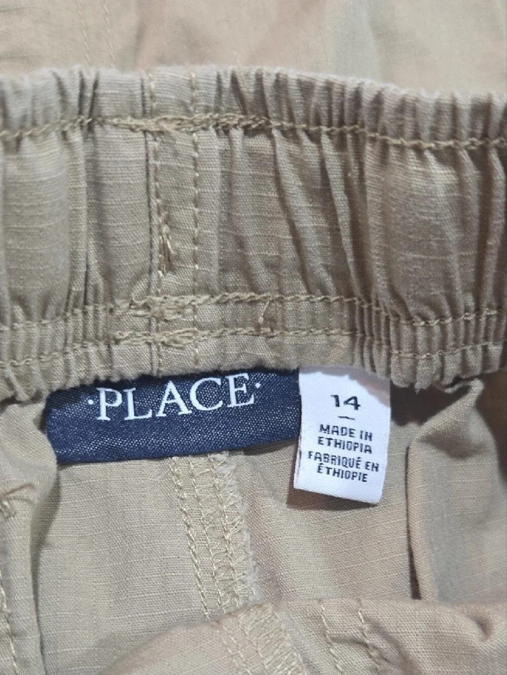 The Children's Place Khaki Cargo Shorts Trio - Beige